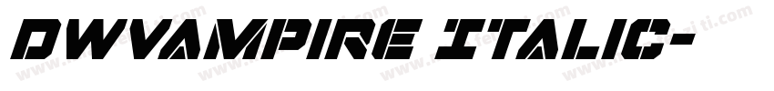 DWVampire Italic字体转换